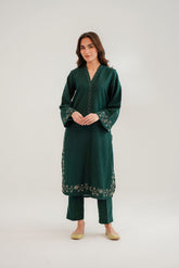2 Piece Cotton Karandi Embroidered Suit (CP0311)